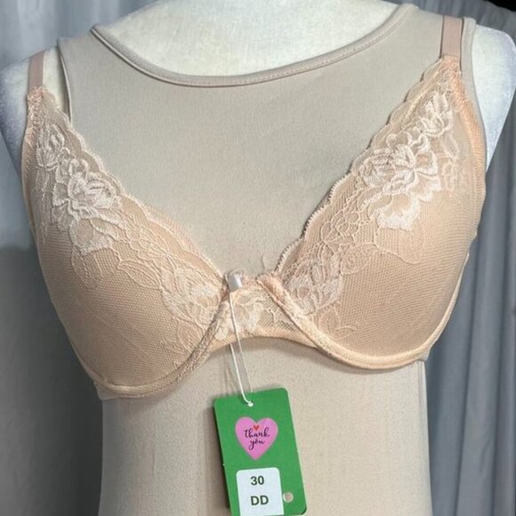Natori Lace Underwire Bra Neutral Beige 30DD - Picture 2 of 14